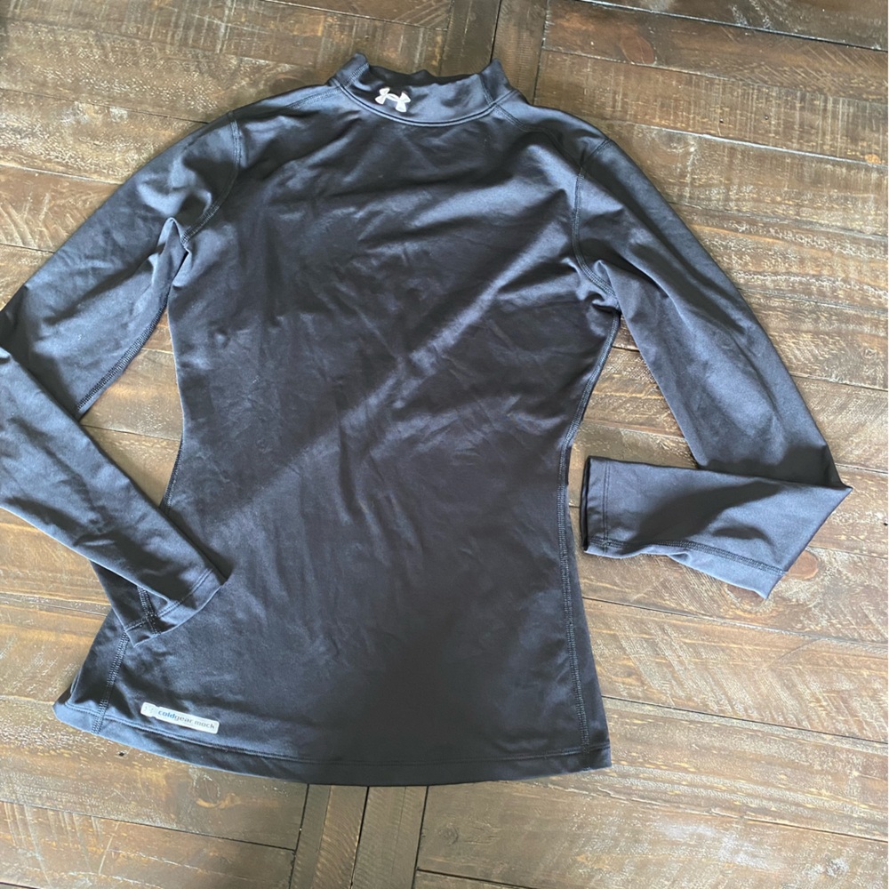 Under Armour Cold gear compression mock shirt, black size M